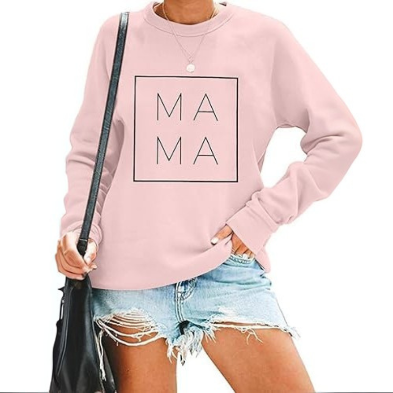 Modern Mama Printed Sweatshirt Pink