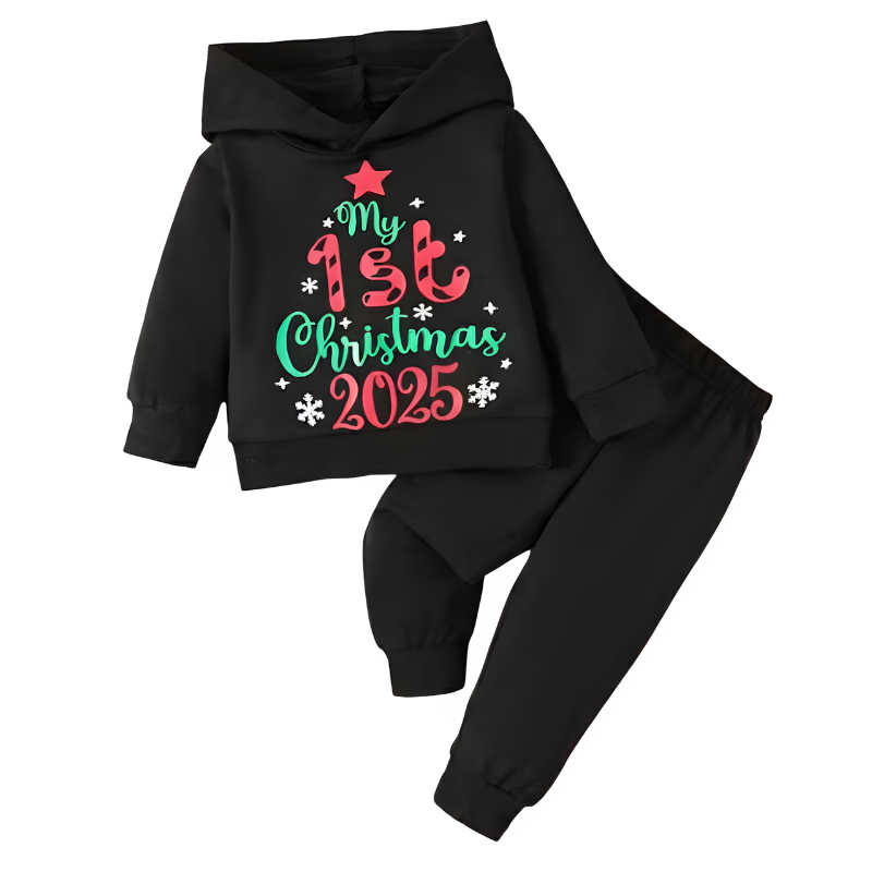 My First Christmas 2 Piece Hoodie and Pants Set