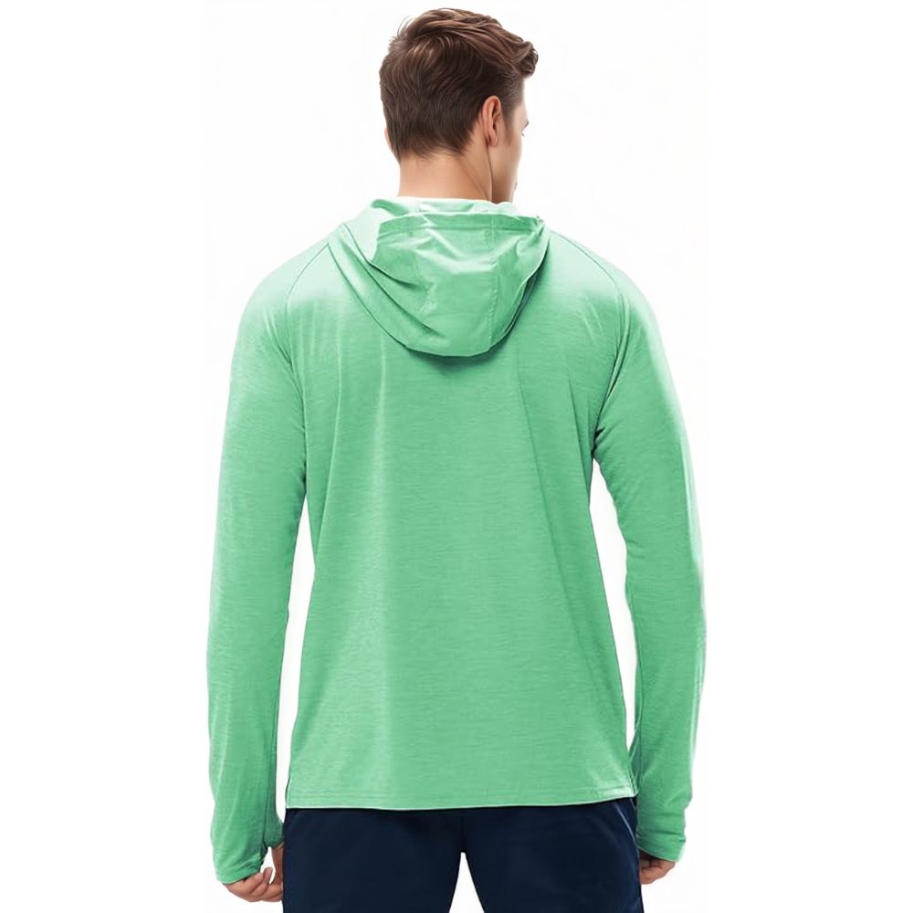 Mens UPF 50 Plus Sun Protection Long Sleeve Hoodie