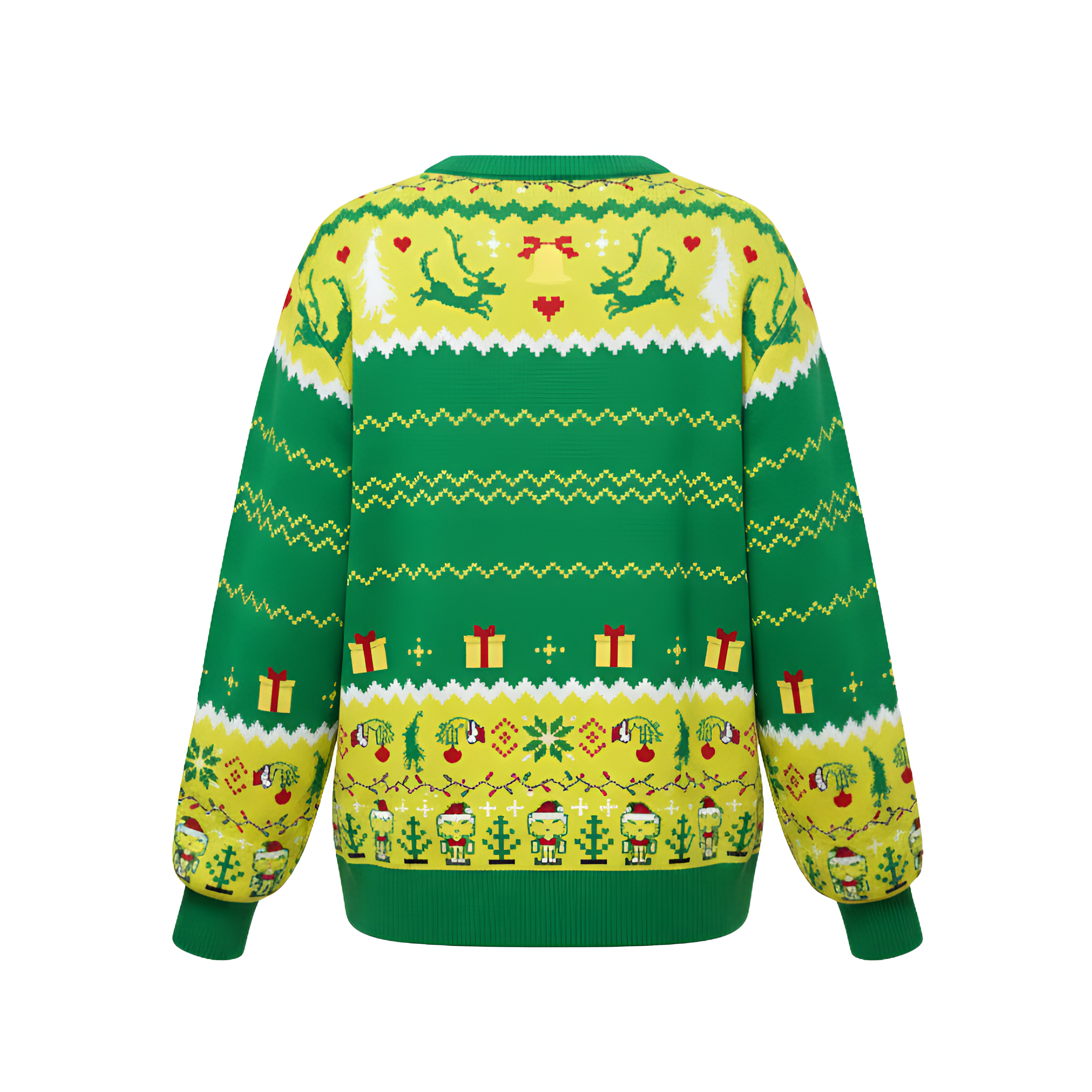 Knitted Ugly Christmas Sweater with Funny Quote Design