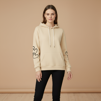 Cow Print Plus Size Kangaroo Pocket Hoodie