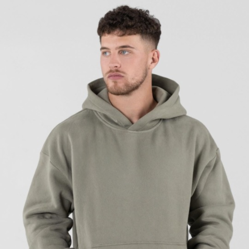 Soft Casual Oversized Hoodie Green