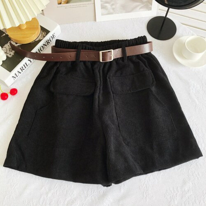 Casual Elastic High Waist Loose Shorts For Women-Soco Hoodie