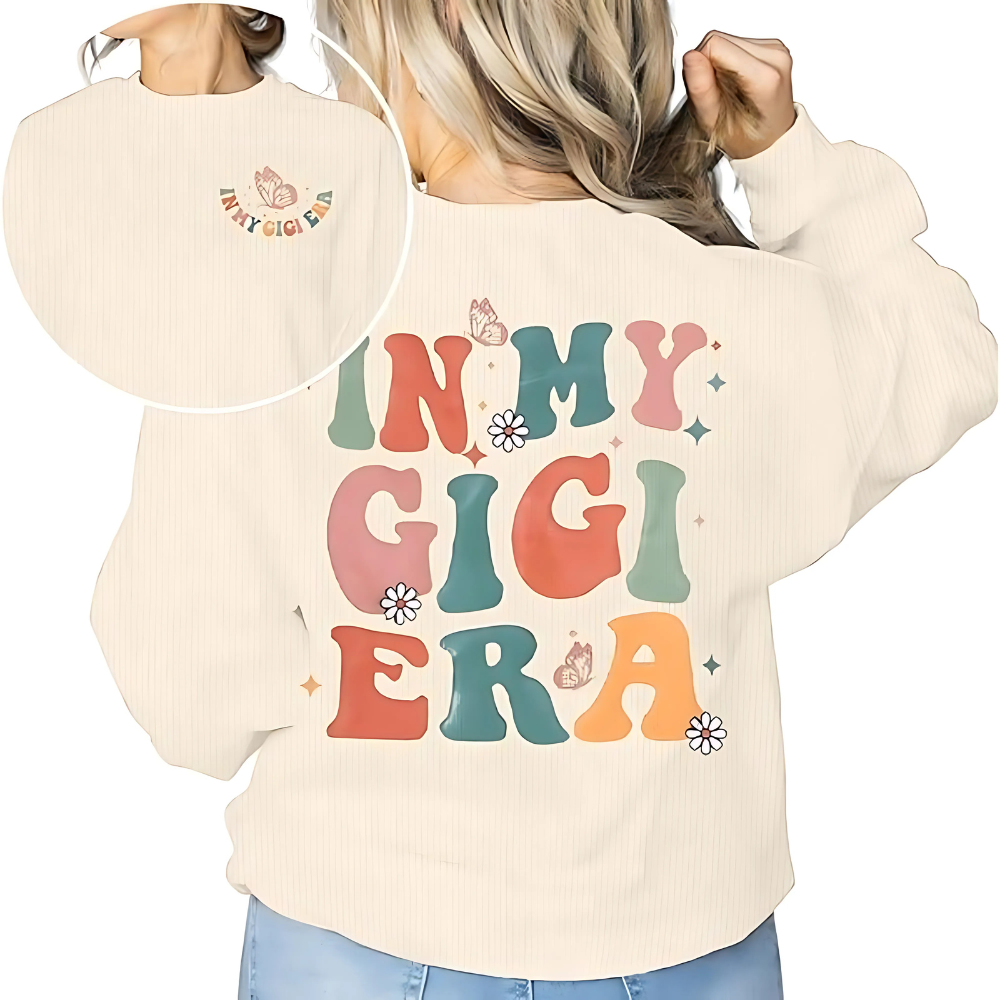 Casual Long Sleeve Pullover With Print Detail