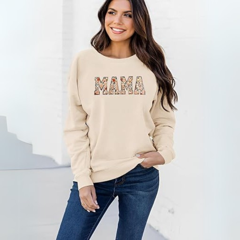 Floral Mama Printed Sweatshirt
