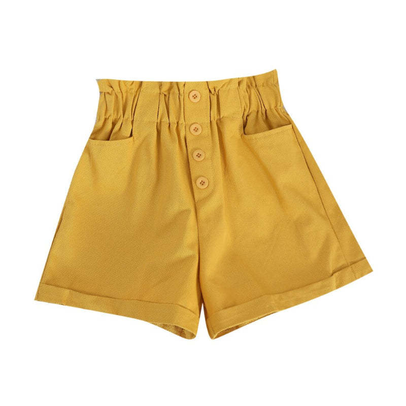 Casual Pocket Buttoned Shorts-Soco Hoodie