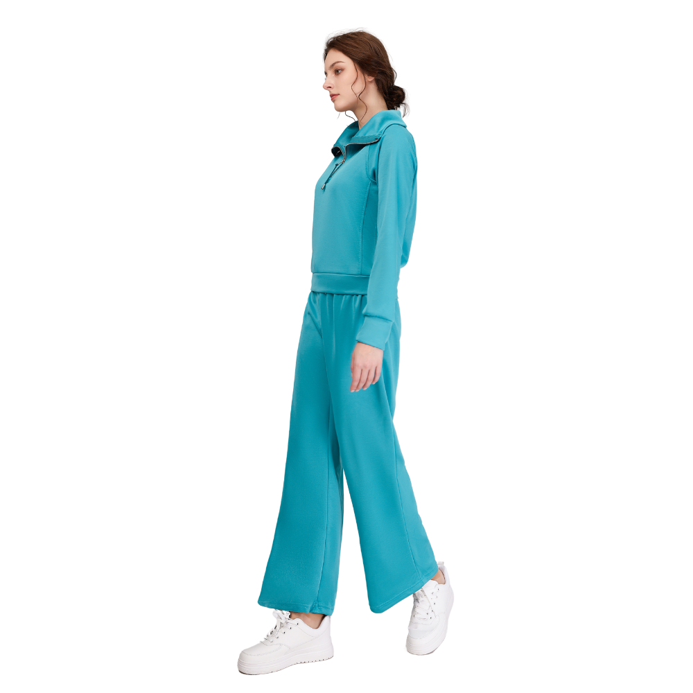 Solid Color Loungewear Set For Women-Soco Hoodie