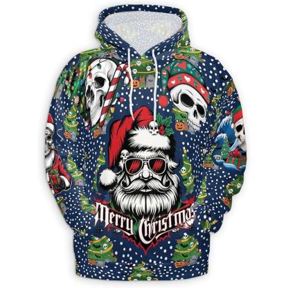 Christmas Santa Claus All Over Print Hoodie