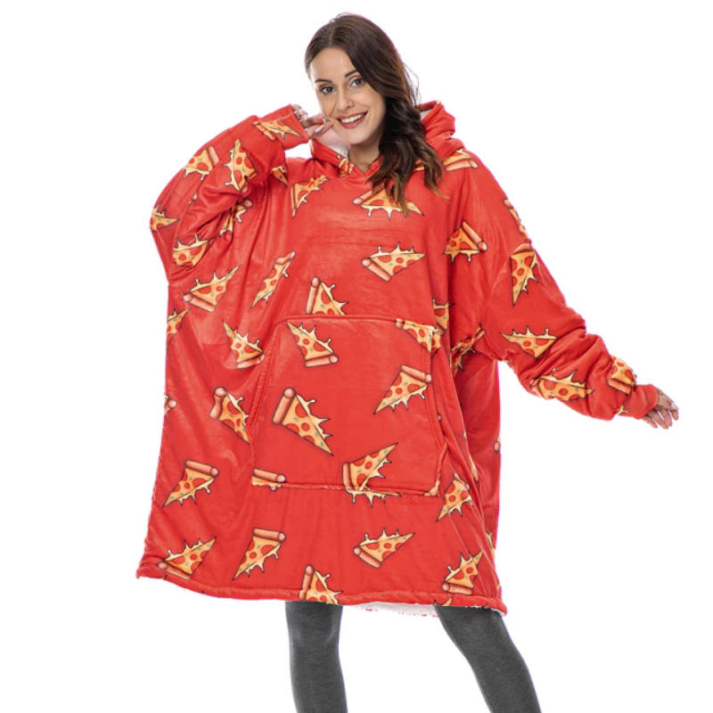 The Unique Food Pattern Blanket Hoodie-Soco Hoodie