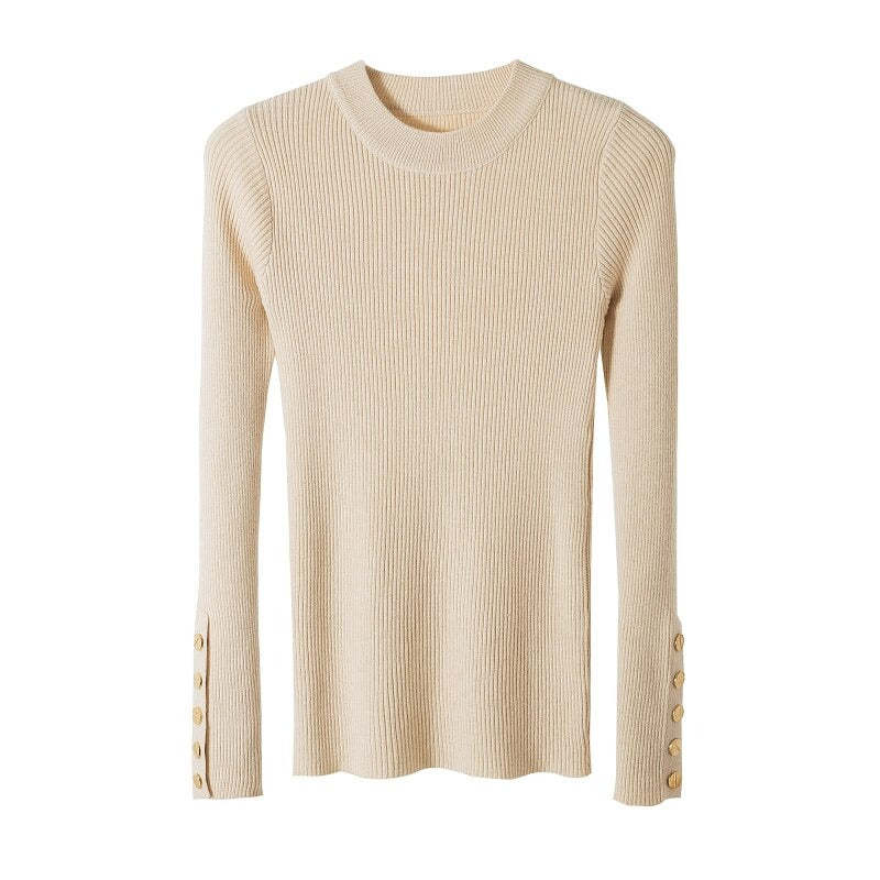 O-Neck Knitted Long Pullover For Women-Soco Hoodie