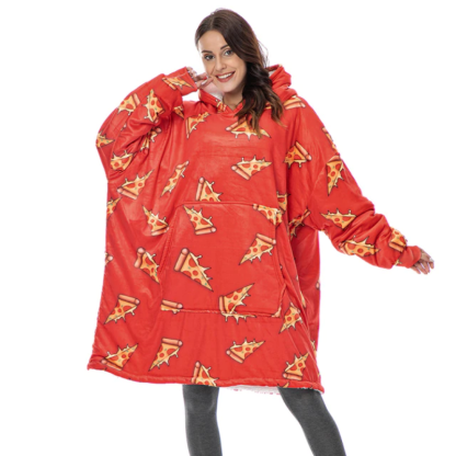 The Unique Food Pattern Blanket Hoodie-Soco Hoodie