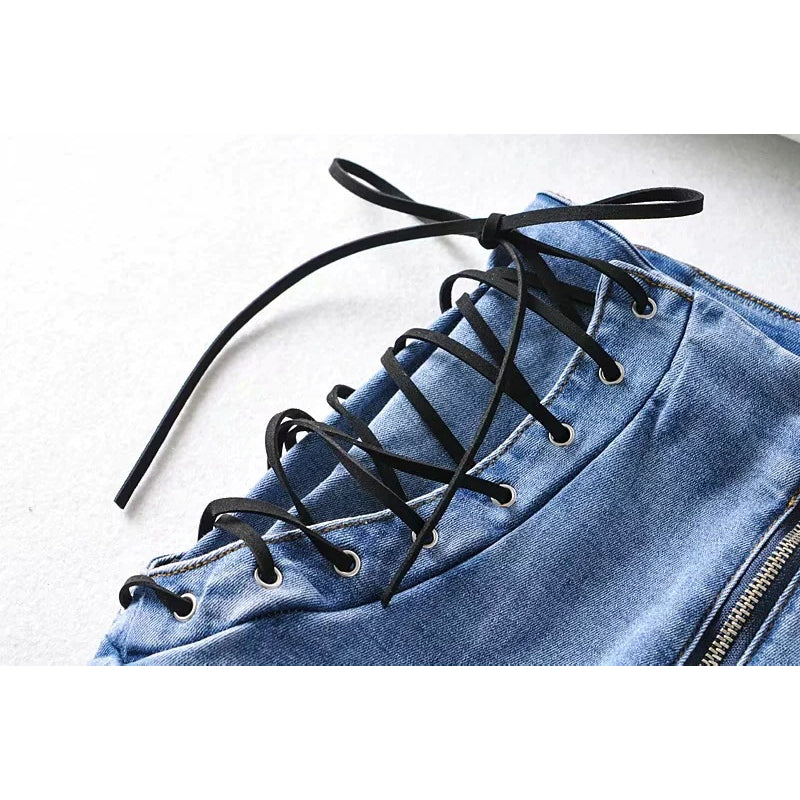 High Waist Slim Pencil Denim Pant-Soco Hoodie