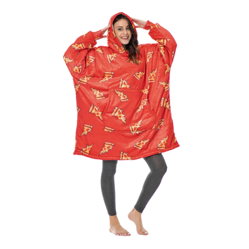 The Unique Food Pattern Blanket Hoodie-Soco Hoodie