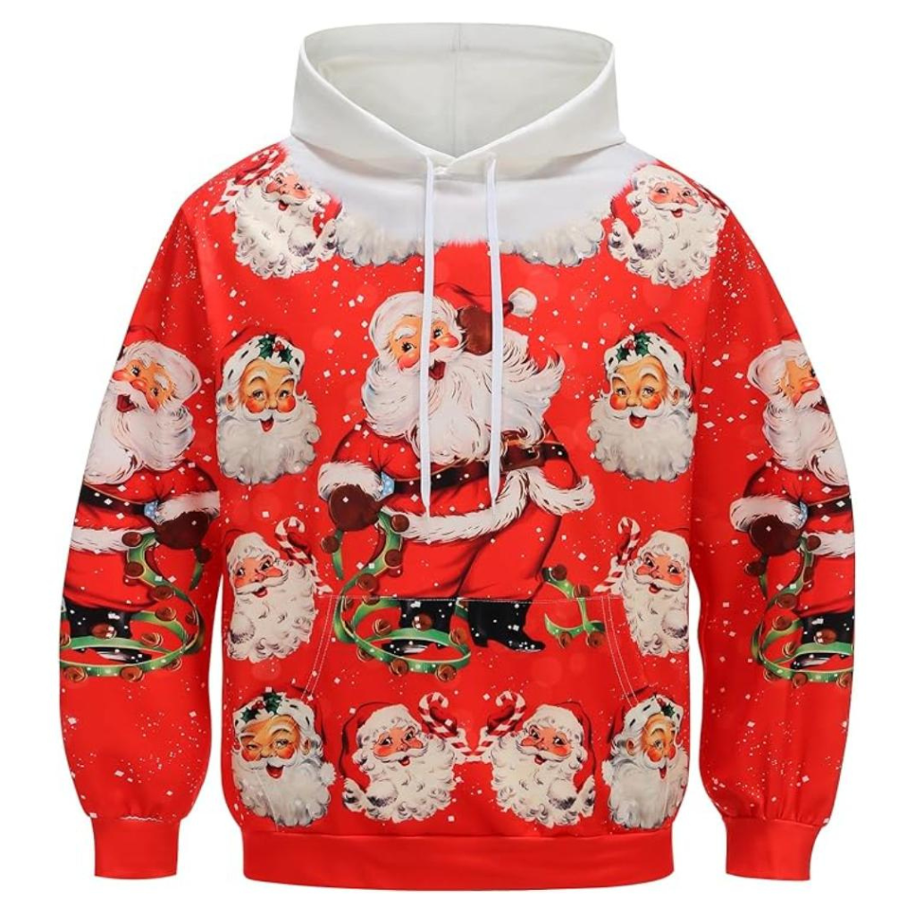 Christmas All Over Print 3D Pullover Hoodie With Pocket