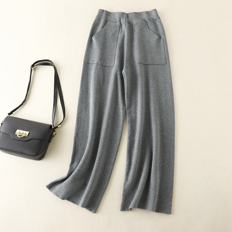 Women Thickened Loose Casual High-Waist Pant-Soco Hoodie