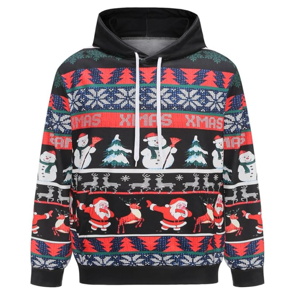 Christmas All Over Print 3D Pullover Hoodie With Pocket