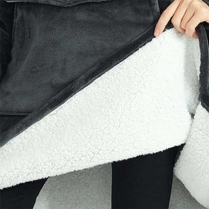 Winter Plush Sherpa Giant Oversized Hoodie Robe-Soco Hoodie