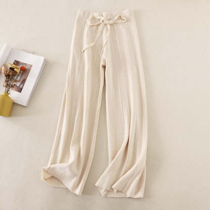 High Waist Loose Drape Straight Casual Long Pants-Soco Hoodie