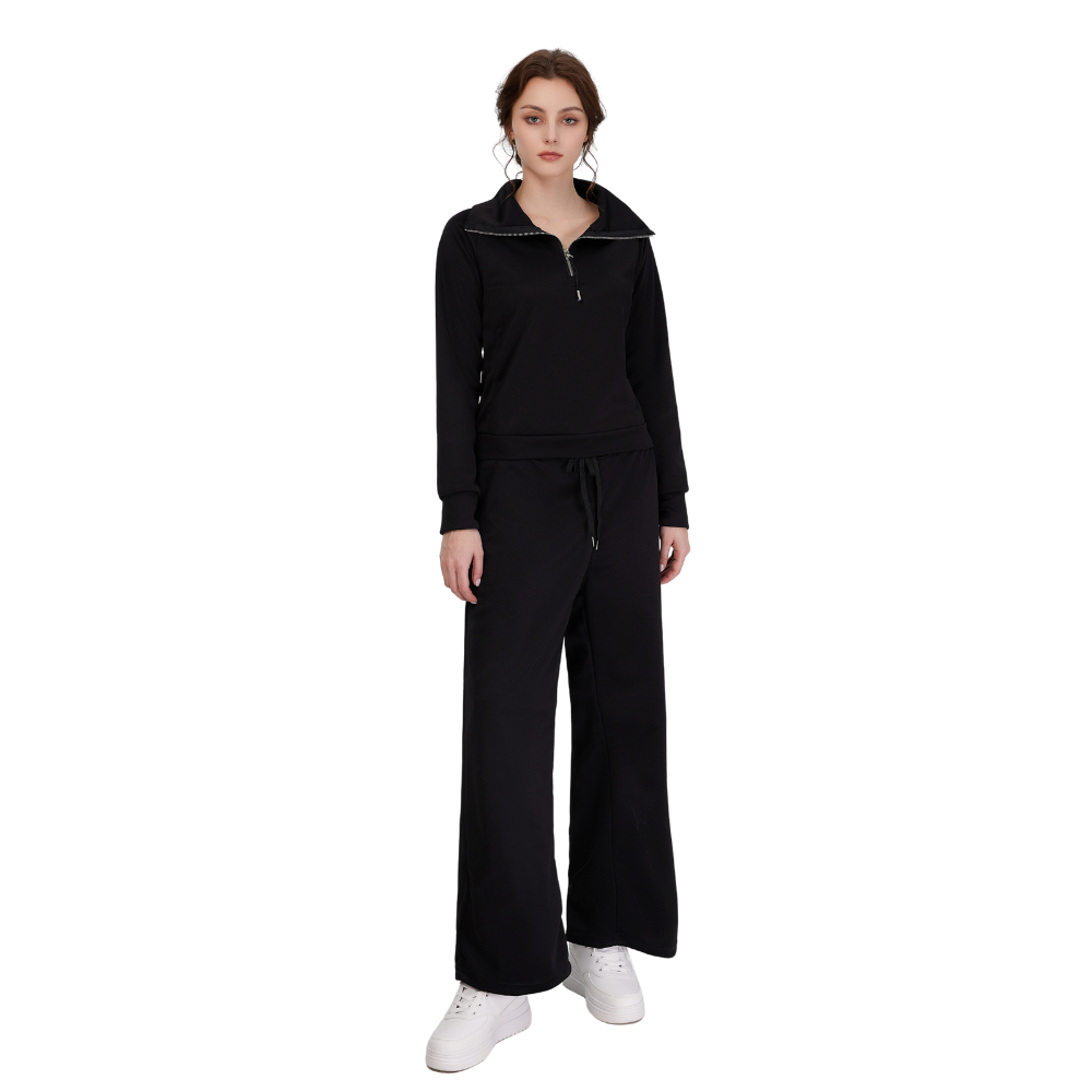 Solid Color Loungewear Set For Women-Soco Hoodie