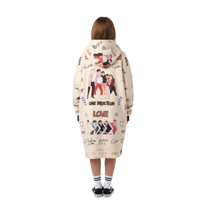 One Direction Printed Oversized Hoodie Blanket