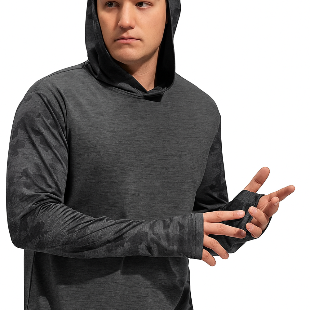 Mens UPF 50 Plus Quick Dry Lightweight Hoodie