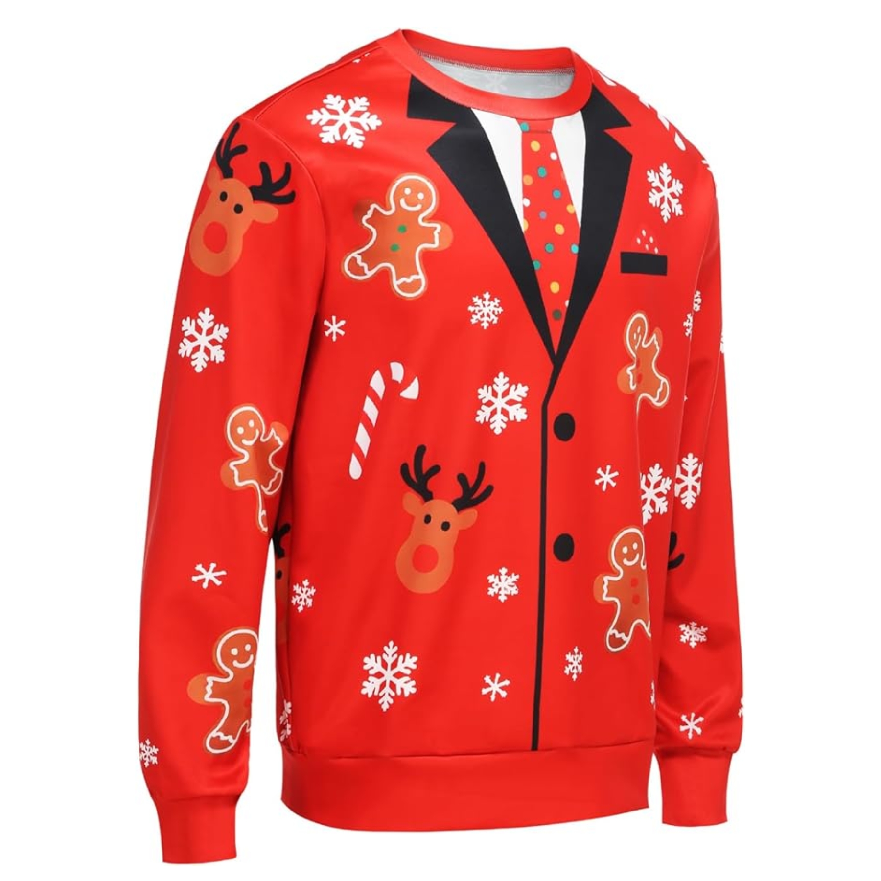 Funny 3D Print Christmas Ugly Sweater For Men And Women