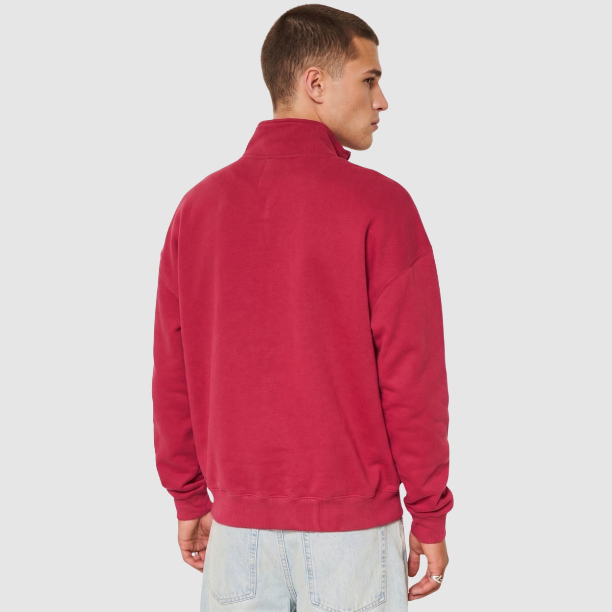 Graphic Quarter Zip Fleece Casual Sweatshirt And Hoodie