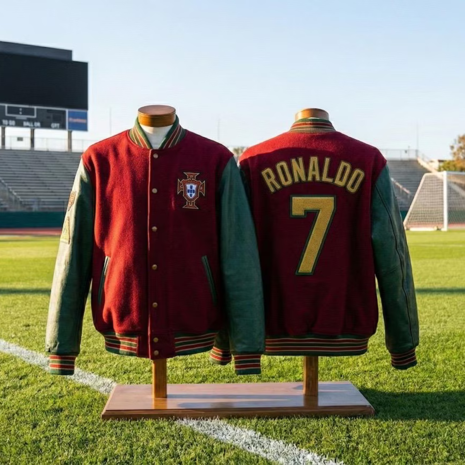 Portugal Themed Christiano Ronaldo Varsity Jacket