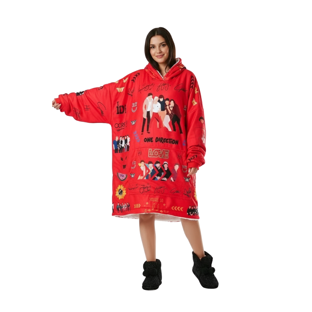 One Direction Printed Oversized Hoodie Blanket