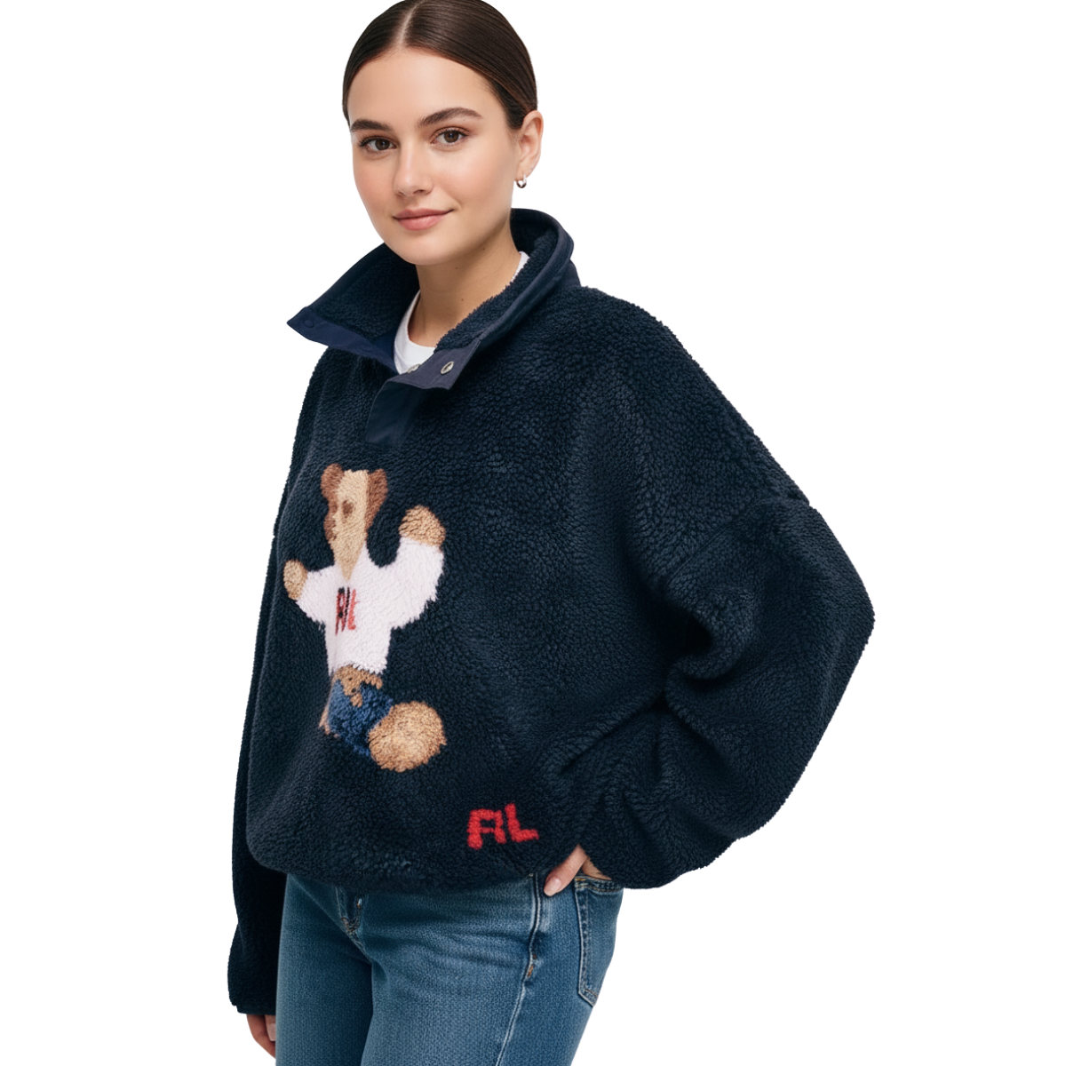 Teddy Bear Fleece Jacket for Women