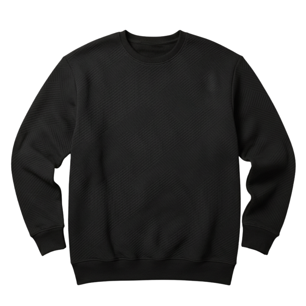 Geometric Pattern Crewneck Men Sweatshirt