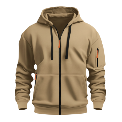 Hooded Zip Up Jacket For Men