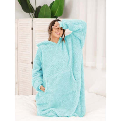 Long Warm Sherpa Fleece Sweatshirts Hoodie-Soco Hoodie