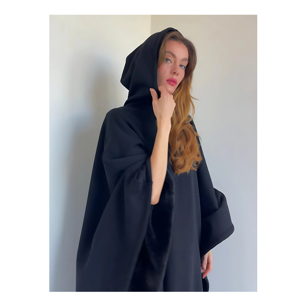 Hooded Blanket With Soft Interior And Sleek Exterior Navy Blue