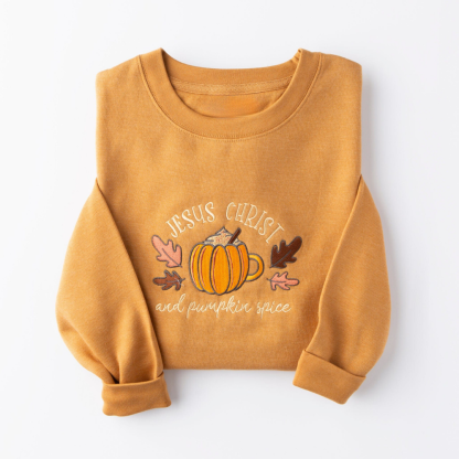 Pumpkin Spice Fall Graphic Sweatshirt