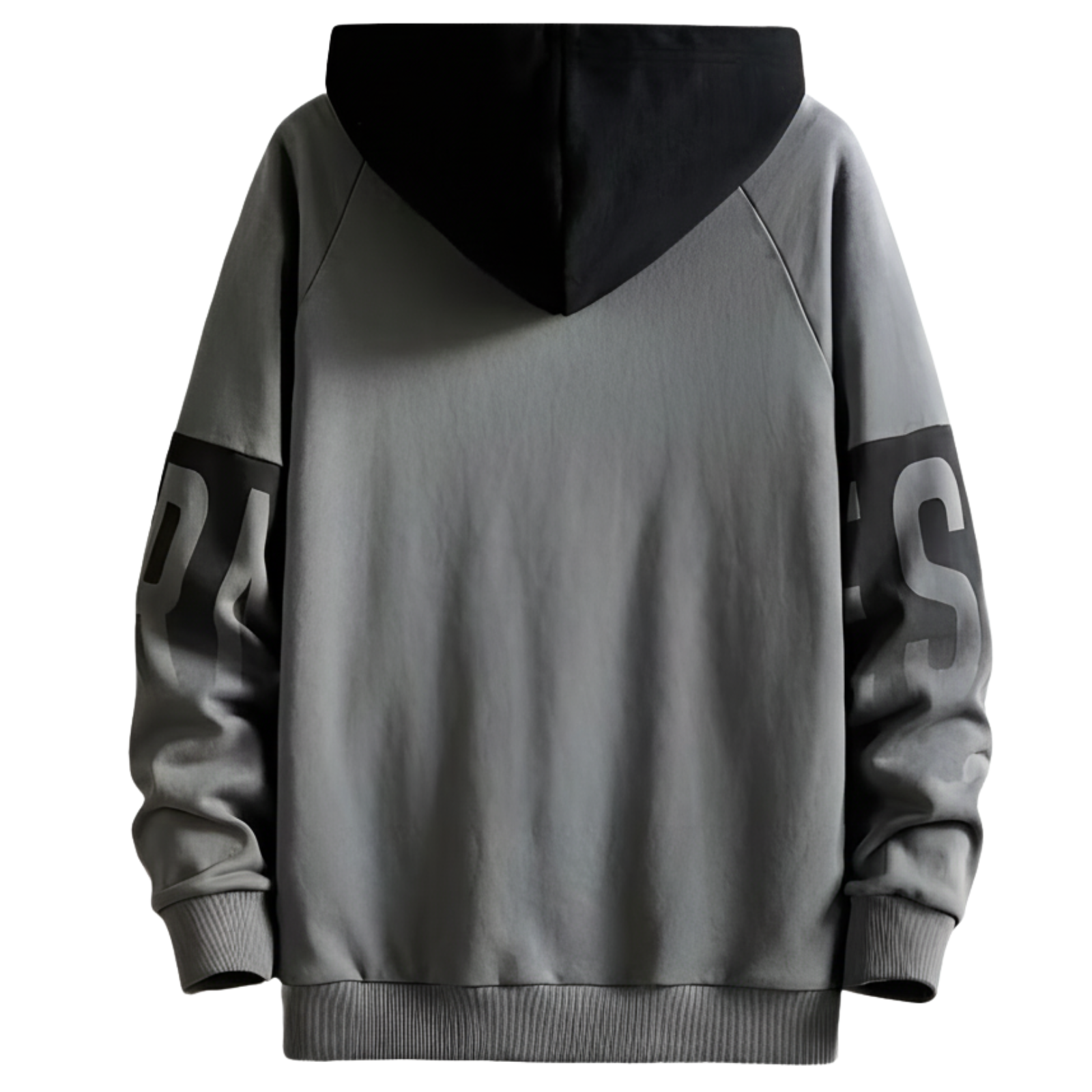 Men Pullover with Adjustable Drawstring Color Block Hoodie