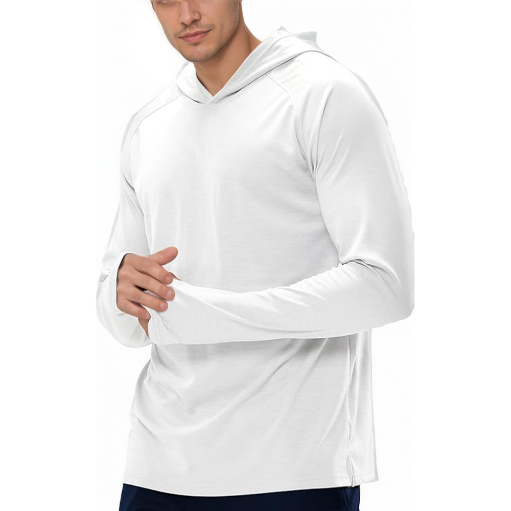 Mens UPF 50 Plus Sun Protection Long Sleeve Hoodie