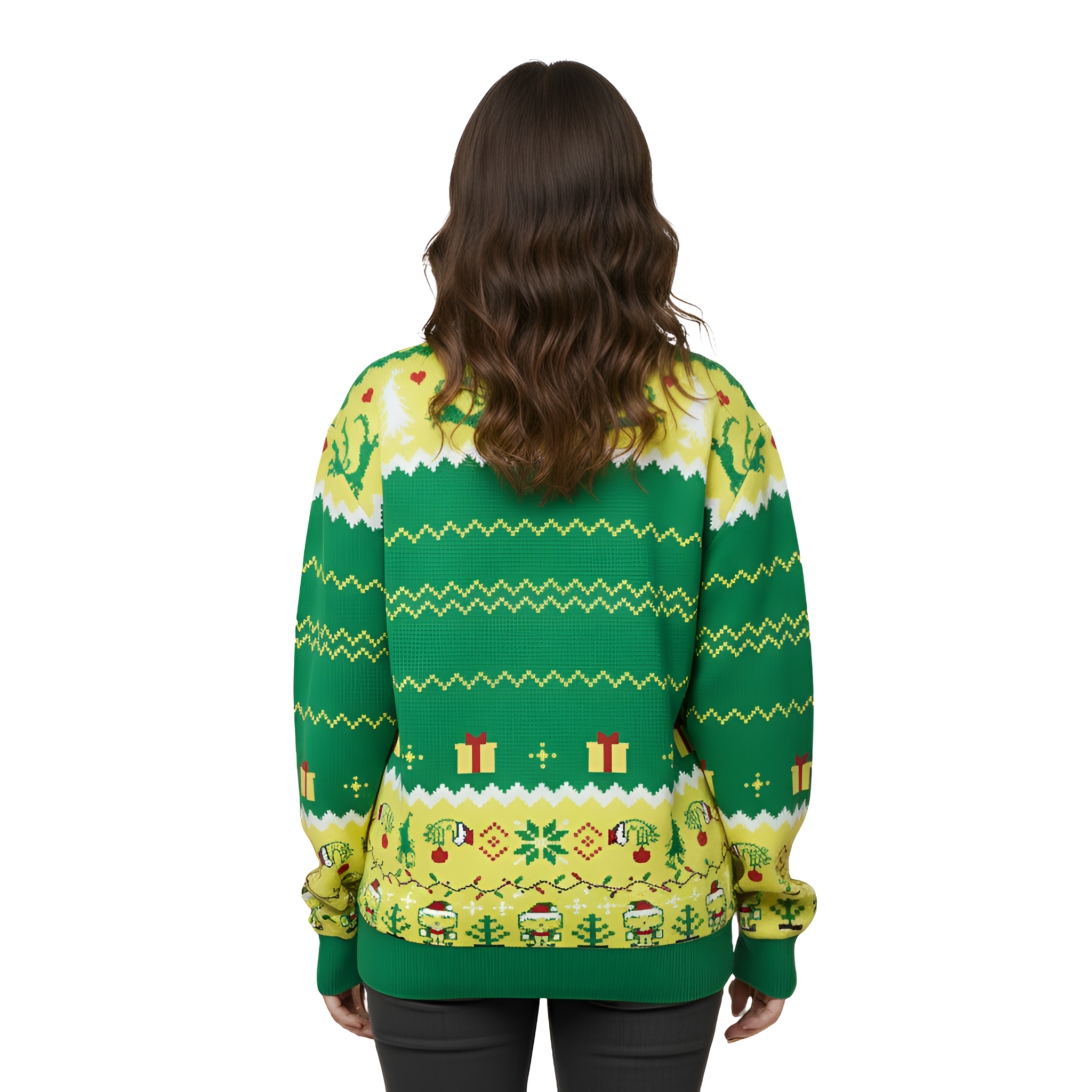 Knitted Ugly Christmas Sweater with Funny Quote Design