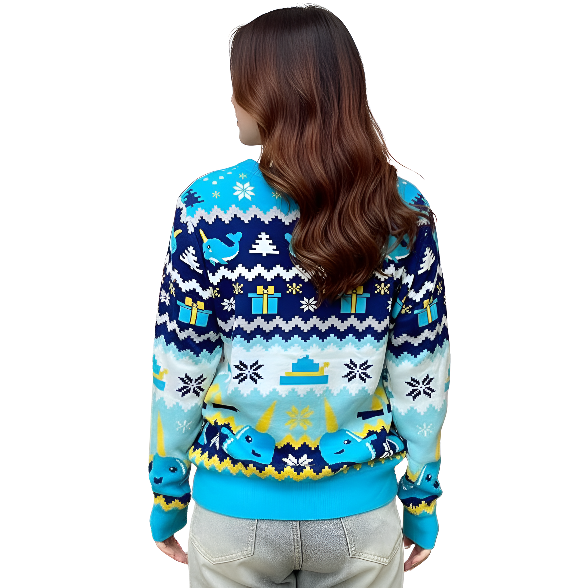 Ugly Christmas Sweater For Women With My Day Im Booked Print