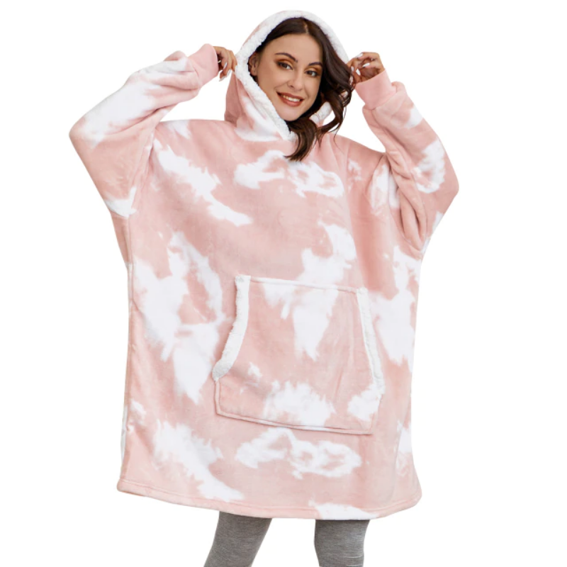 The Sweatshirt Tie Dye Blanket Hoodie-Soco Hoodie