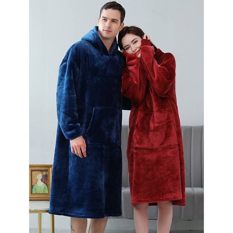 Oversized Warm Fleece Long Hoodies-Soco Hoodie