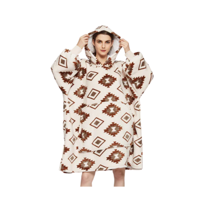 The Luminous Pattern Blanket Hoodie-Soco Hoodie