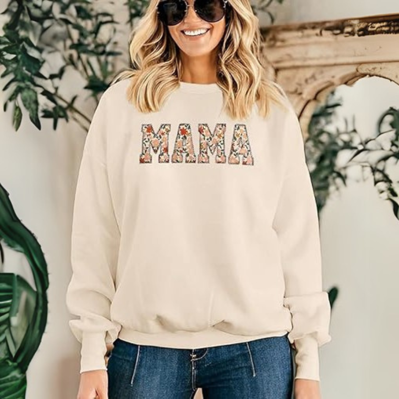 Floral Mama Printed Sweatshirt