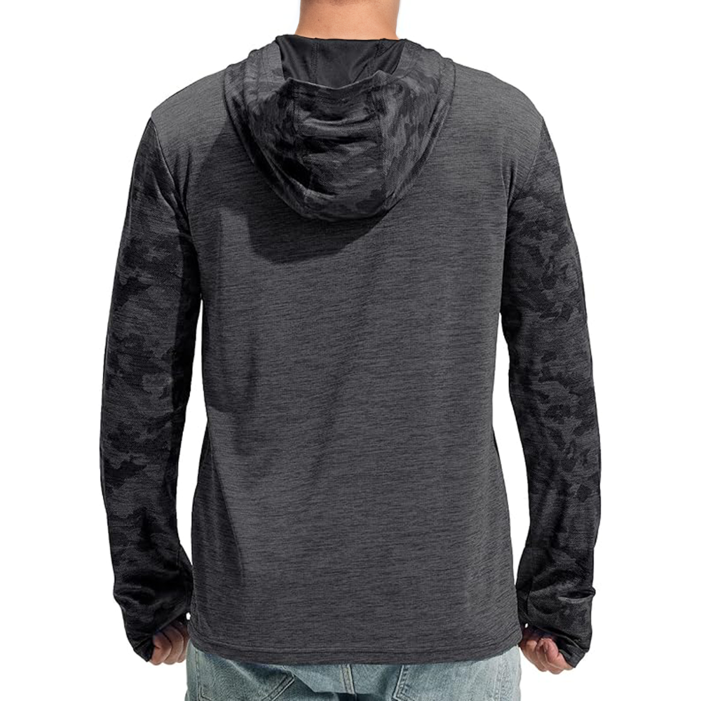 Mens UPF 50 Plus Quick Dry Lightweight Hoodie