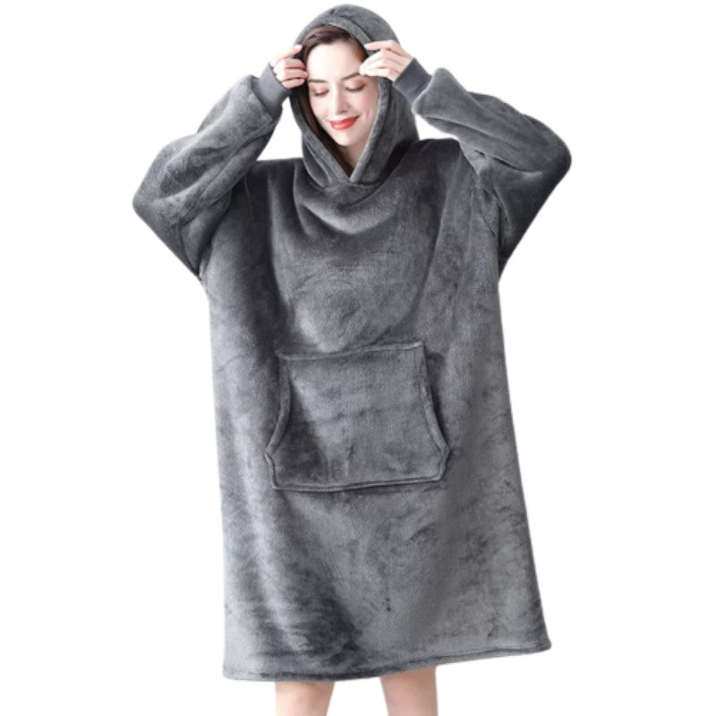 Oversized Warm Fleece Long Hoodies-Soco Hoodie