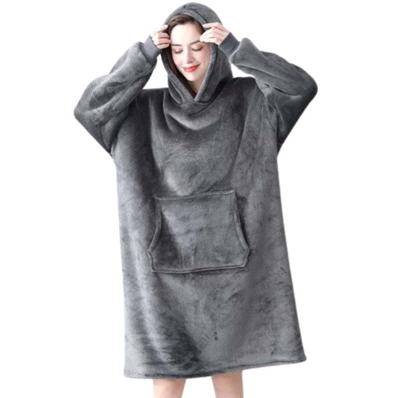 Oversized Warm Fleece Long Hoodies-Soco Hoodie