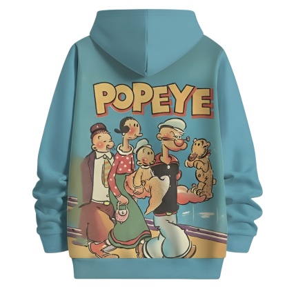 3D Cartoon Printed Vibrant Pullover Warm Hoodie