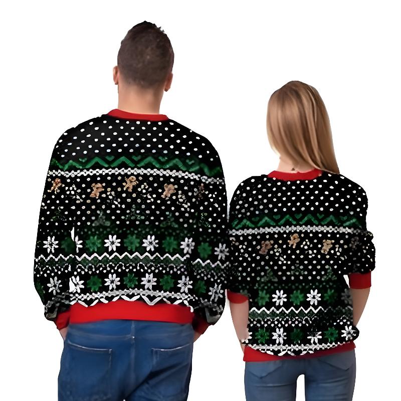 3D Printed Christmas Holiday Pullover Sweatshirt