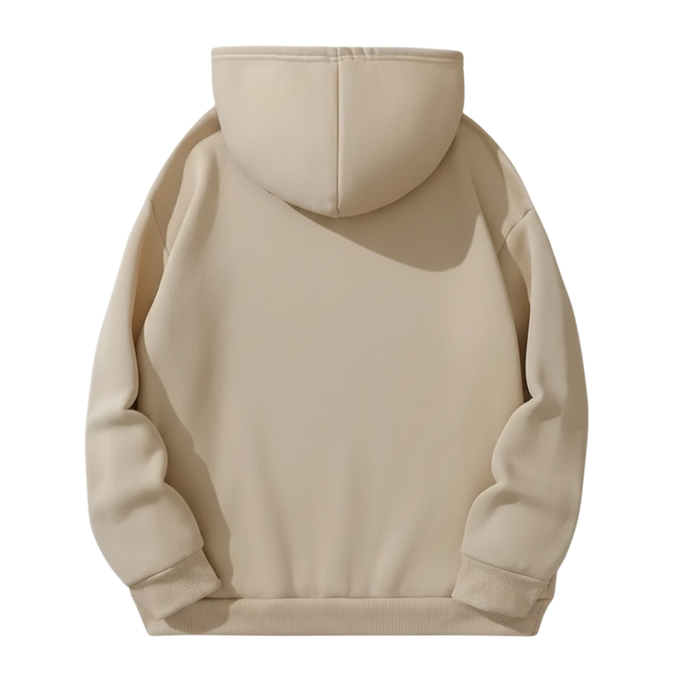 Seasonal Floral Print Kangaroo Pocket Hoodie