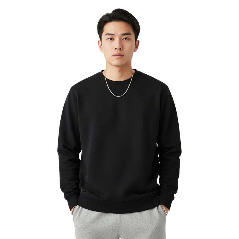 Men Heavyweight Long Sleeve  Sweatshirts